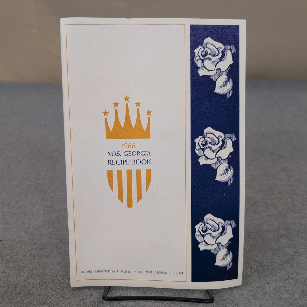 1966 Mrs Georgia Recipe Book Vintage Pageant Finalist Cookbook Atlanta Gas Light - Picture 1 of 3